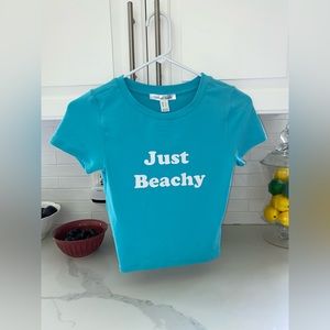 Garage cropped fitted shirt